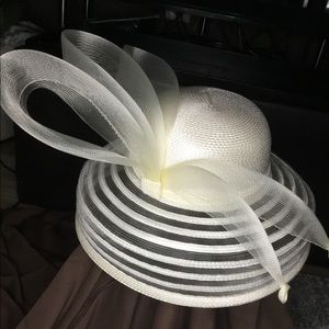 White Summer Derby Hat
